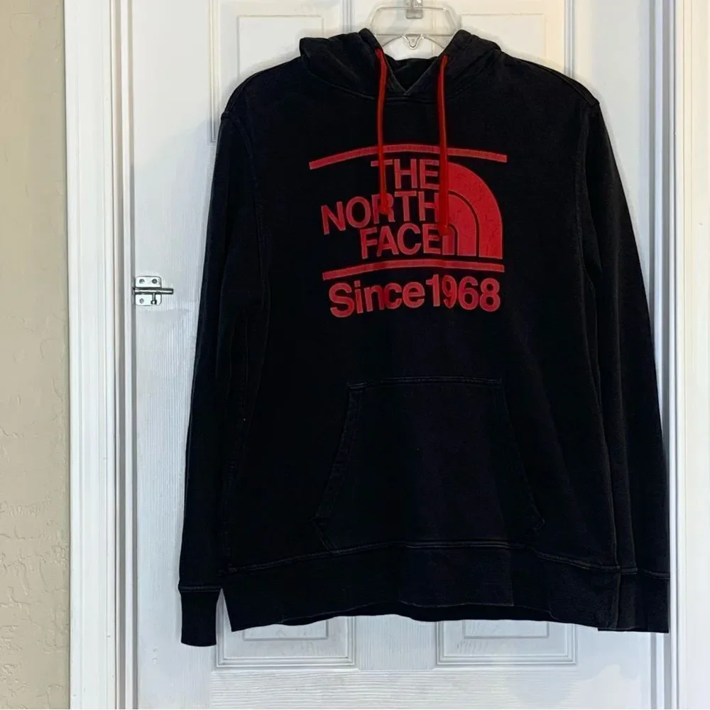 The North Face Men’s Hoodie Size Large Black and Red